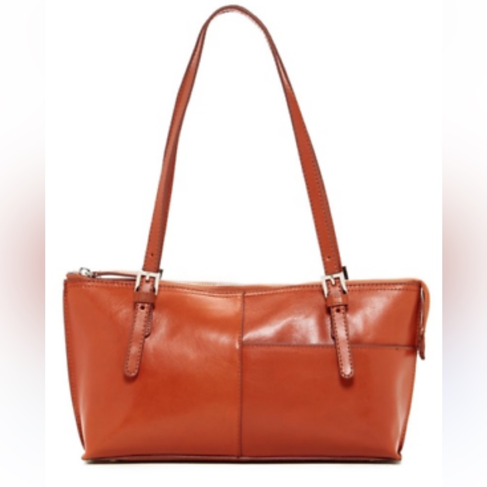 HOBO Burnt Orange Leather Shoulder Bag